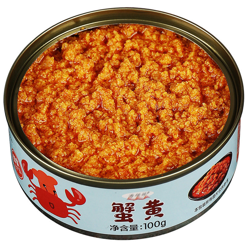 大闸蟹蟹黄酱开罐即食下饭酱拌面酱拌酱螃蟹健康鲜活蟹肉拌饭优选