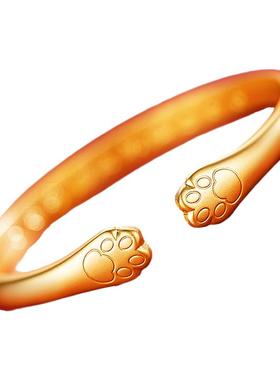 结婚庆新娘手镯越南沙金手镯女送闺蜜朋友礼物仿黄金手环久不掉色