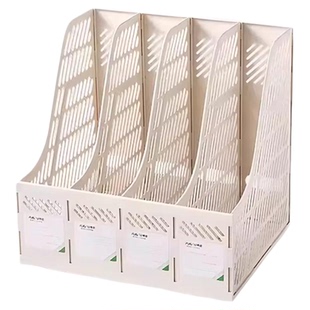 桌面文件架收纳盒多层文件框办公A4资料架学生书本立式书架置物架