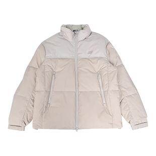 NEW BALANCE NB冬季男女保暖羽绒服运动休闲百搭外套NPF41471-BEI