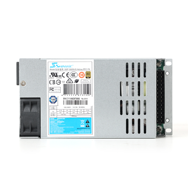 海韵SSP-300SUG 优易正品FLEX/1U 300W静音电源 80PLUS金牌全模组