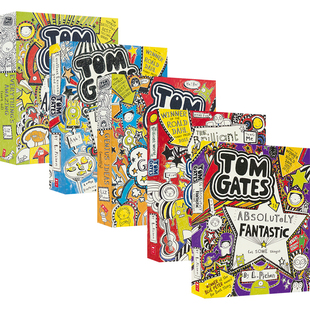 英文原版 Tom Gates Collection 汤姆·盖茨5册 趣味章节书 涂鸦风格 英语漫画日记体 9岁+ 青少年课外英语读物