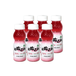 扬百利仙居100%NFC杨梅汁200ml*6瓶饮料饮品纯果汁酸梅汤