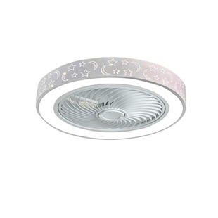 卧室吸顶风扇灯静音客厅吊扇灯儿童房简约现代北欧家用带电风扇灯