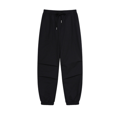 白鹿语高腰鸭绒橡筋腰抽绳羽绒裤