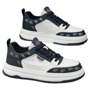 海澜之家男鞋2026新款皮面休闲板鞋男款厚底增高运动鞋加绒鞋子冬