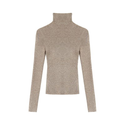 JESTOMS | 丝光羊毛/ 高领长袖打底衫女气质高级感通勤针织上衣