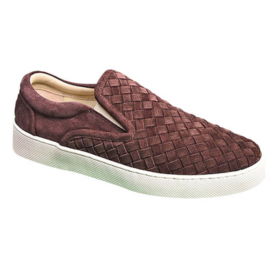 乐福鞋欧美编织轻奢男鞋磨砂皮