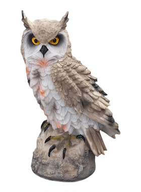 仿真猫头鹰摆件阳台花园装饰