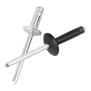 全铝灯笼抽芯铆钉大帽沿拉铆钉三爪卯钉黑色汽车用酒盒用拉钉铆钉