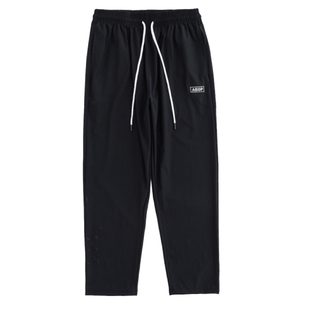 ABDP春夏薄款美式梭织篮球9分裤刺绣休闲运动健身直筒松紧长裤