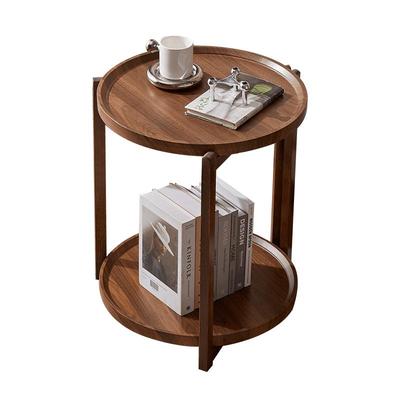 盛飞双层带轮可移动桌面边几茶几