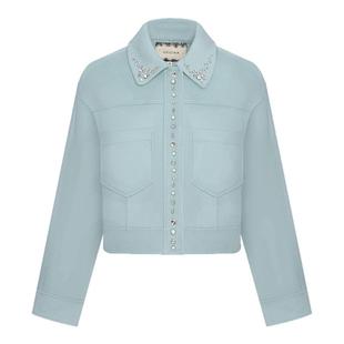 GEGINA吉吉娜女装高端优雅妮子外套绵羊毛混纺保暖短外套商场同款