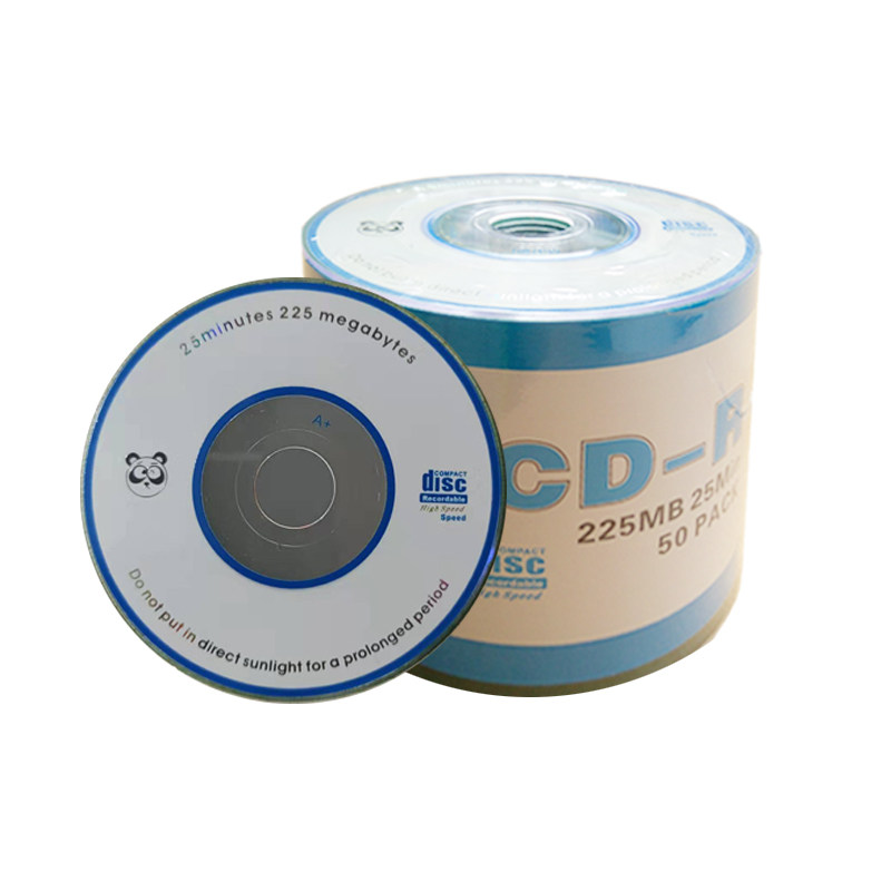 3寸小光盘CD-R刻录盘 空白盘 直径8CM小光盘 熊猫头215MB原料光盘