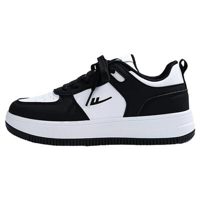 回力黑白熊猫加绒板鞋男女同款2025秋冬新款百搭厚底二棉小白鞋子