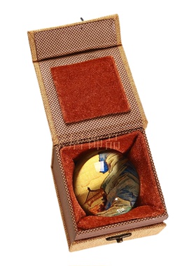 中国风古建风景人造水晶桌面摆件