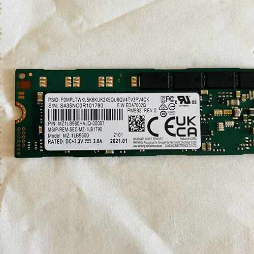 【议价-可维修】SAMSUNG PM983 960G /均有货