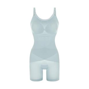 婷美超薄凉感交叉收腹提臀美体衣女束腰收胯后脱式身材管理连体衣