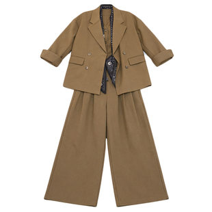 纯阅老钱风通勤外套女2025新款今年流行超火减龄爆款时髦两件套装