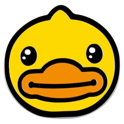 创意软萌动漫徽章小黄鸭简约时尚