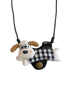 手工甜甜圈仿真碱水面包项链女长款毛衣链首饰颈链吊坠锁骨链配饰