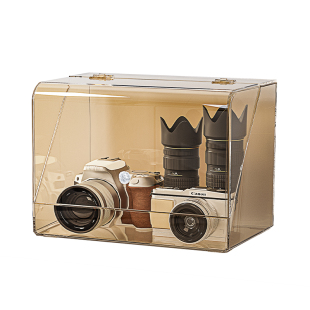 相机电池收纳盒防尘拍立得展示盒ccd数码单反相机镜头配件置物架