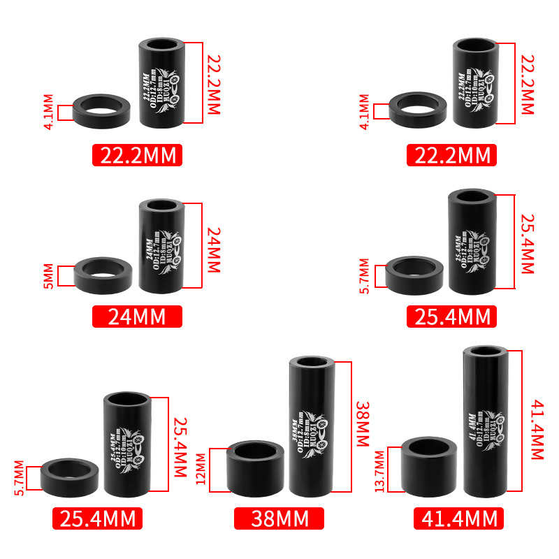 山地自行车软尾后减震衬套拐点外径12.7内径8/10mm避震器后胆转点