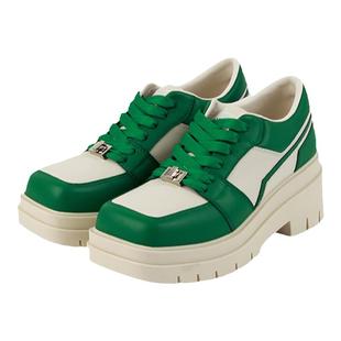 CALVINLUO 方头厚底运动鞋 23春夏 春夏系列 黑/咖/绿 男女同款