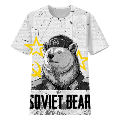 苏联恶搞soviet士兵速干T恤