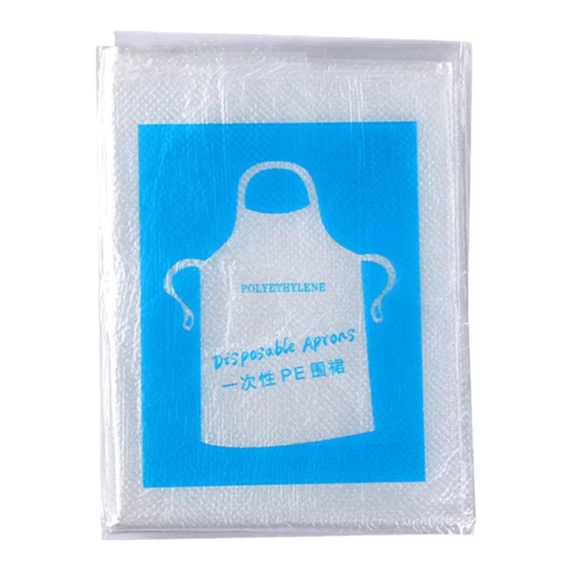 一次性围裙餐饮专用加厚独立包装饭店商用围裙防水防油防污pe批发