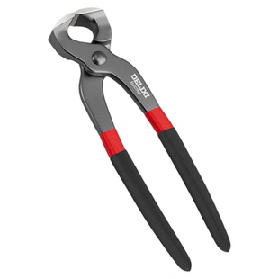 德力西胡桃钳工业级多功能平口顶切钳子扎线修鞋轮胎起拔钉子神器