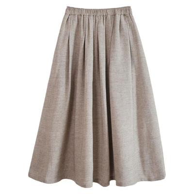 ZAN原创中长款a字百搭纯棉半身裙