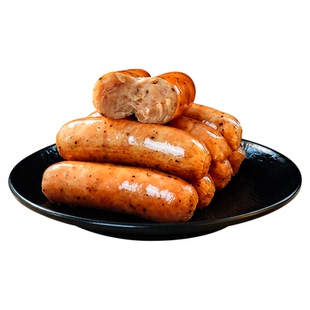 永旺达火山石烤肠肉肠地道纯台式香肠热狗黑胡椒脆皮烧烤食材商用