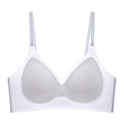 超薄无痕内衣女冰丝美背大胸显小