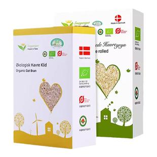 味道王国进口有机燕麦片麦麸皮拌酸奶营养即食早餐无添加蔗糖孕妇