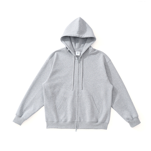 VR97空气层连帽开衫卫衣2025秋季日系潮牌宽松休闲双拉链廓形外套