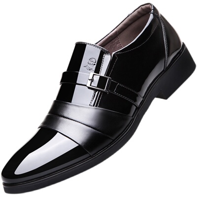 老人头真皮英伦商务正装男皮鞋
