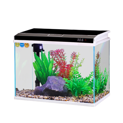 初迪桌面家用金鱼缸小型玻璃智能