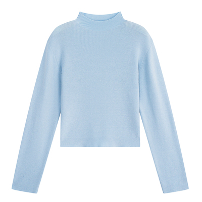 YUZI鱼子短款针织打底衫特大码