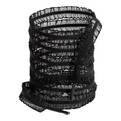 蕾丝木耳边鞋带1.2cm3cm加宽鞋绳