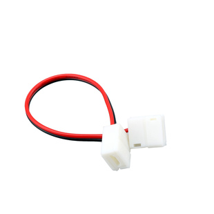 LED软灯带12V免焊连接头连接器延长线2芯4p灯带连接线扣子DC头线