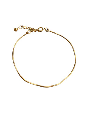 18k金色极简细蛇骨女ins蛇骨手链