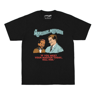 Marilyn Manson Meet Your Master曼森纯棉摇滚日常短袖男T-Shirt