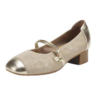 星期六法式粗跟玛丽珍鞋女2025新款夏季国风配裙子晚晚风浅口单鞋