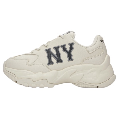 MLB 25年新款男女情侣款NY标厚底增高老爹鞋运动休闲鞋3ASHC015N