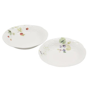 正品日本Narumi鸣海lucy's garden露西花园23cm骨瓷菜盘餐盘对盘
