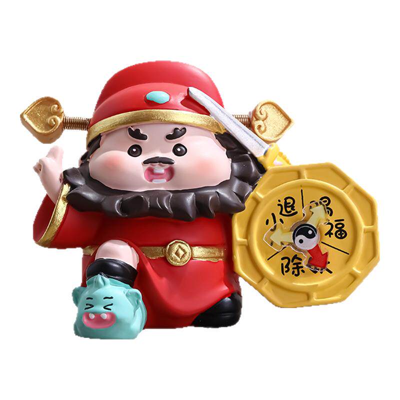 钟馗在此职场防小人桌面摆件工位情绪稳定解压神器装饰品好运礼物