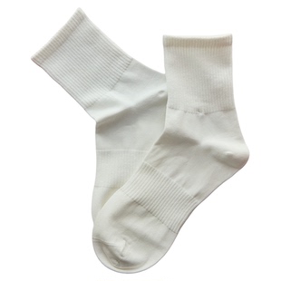 Stochastic 运动袜薄袜白色短袜高弹收缩脚掌 舒适吸汗防臭贴合