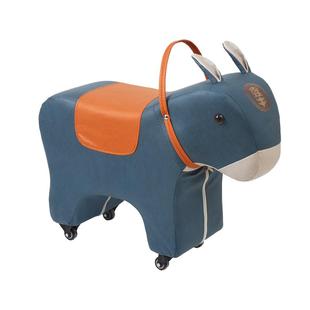 【朵家爱尔】小毛驴宠物凳客厅摆件万向轮凳子动物坐凳换鞋凳儿童