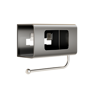 厨房湿巾盒免打孔壁挂纸巾架抽纸盒抹布保鲜膜卷纸架子收纳置物架